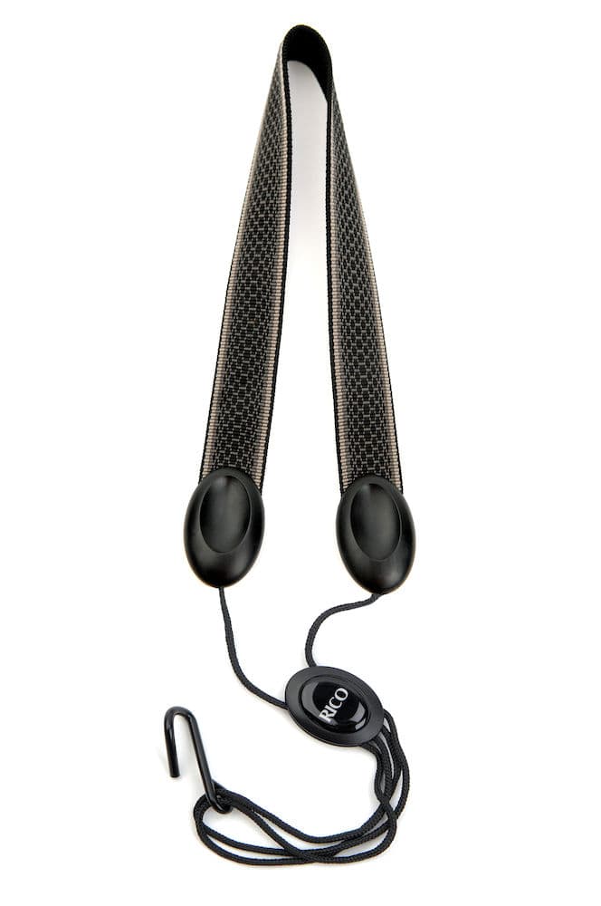 Rico Saxophone Strap, Tenor/Baritone, Gray Scales