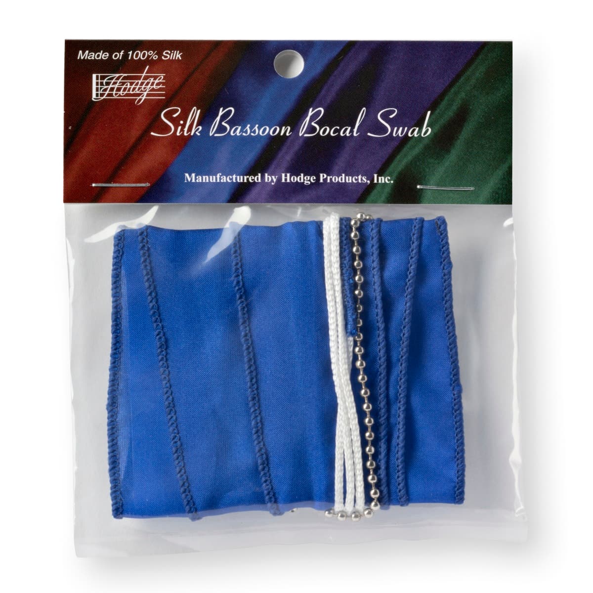 Hodge Silk Bassoon Bocal Swab - Blue