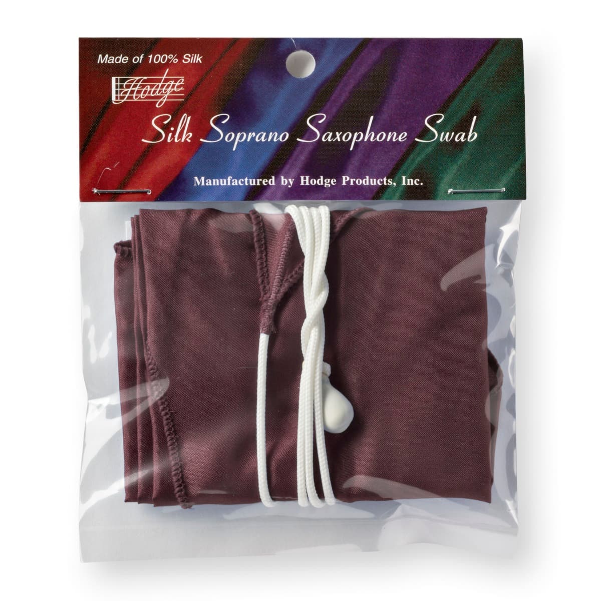 Hodge Silk Soprano Sax Swab - Burgundy