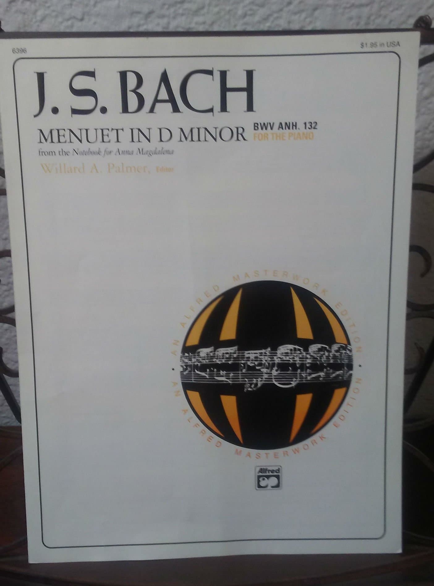 J. S. Bach: Menuet in D minor, BWV Anh. 132