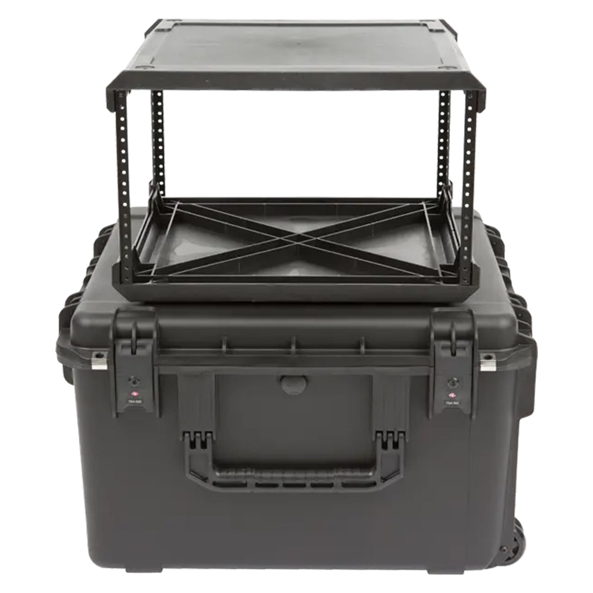 iSeries Case with Removeable 6U Injection Molded 20" Rack Cage, TSA Locking Latches, Wheels