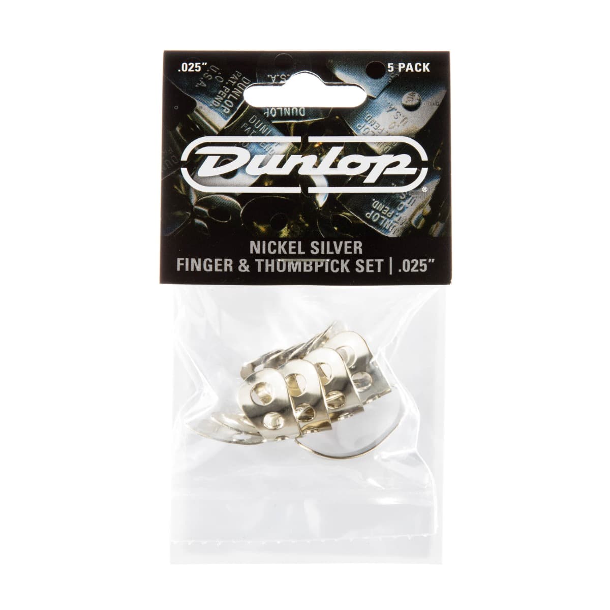 Dunlop FingerPick,Nickel Silver .025, PlayersPack,5