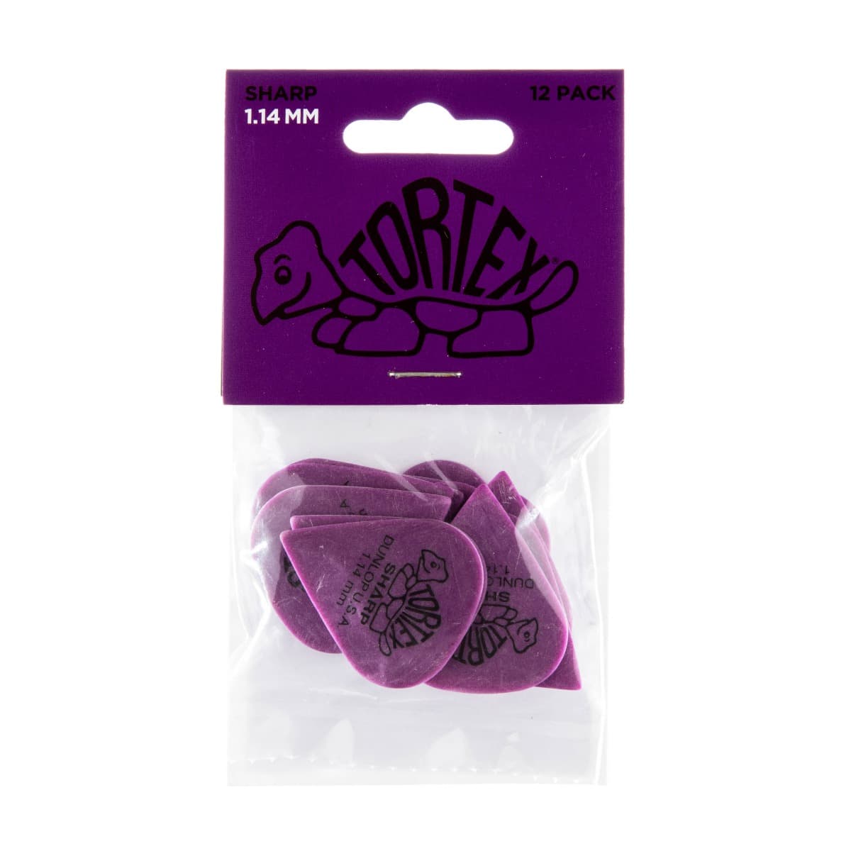 Dunlop 412P1.14 TORTEX SHARP-12/PLYPK