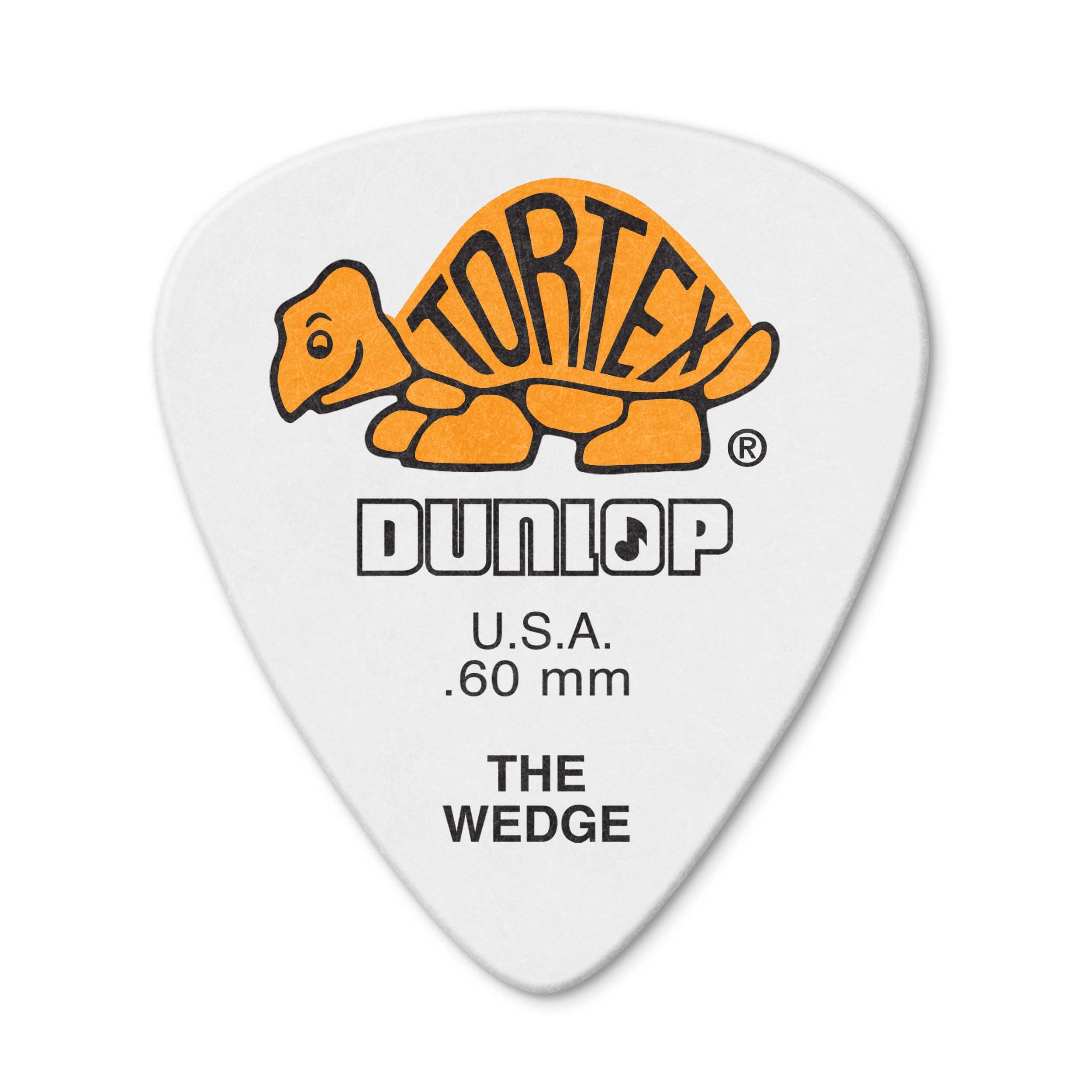 Dunlop .60 WEDGE RFILL WHITE/ORG PICKS