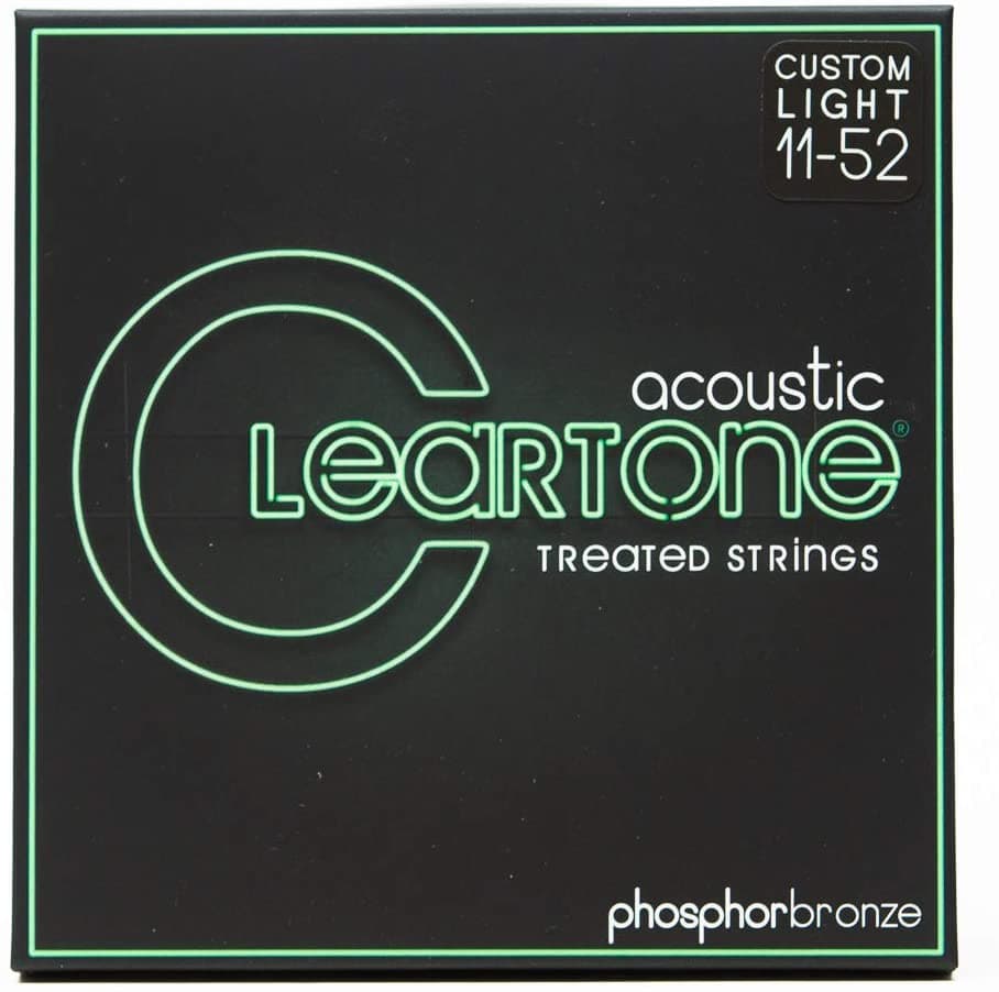 Cleartone Acoustic Phosphor Bronze Strings, Custom Light 11-52