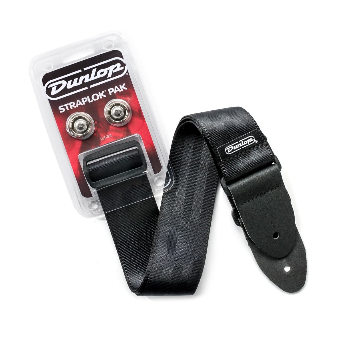 Dunlop Straplock,Dual Design Nickel pkg w/strap