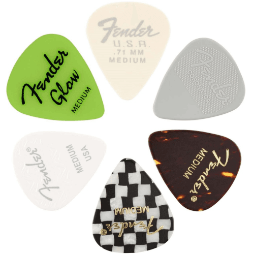 Material Medley Picks, 351 Shape - 6 Pack