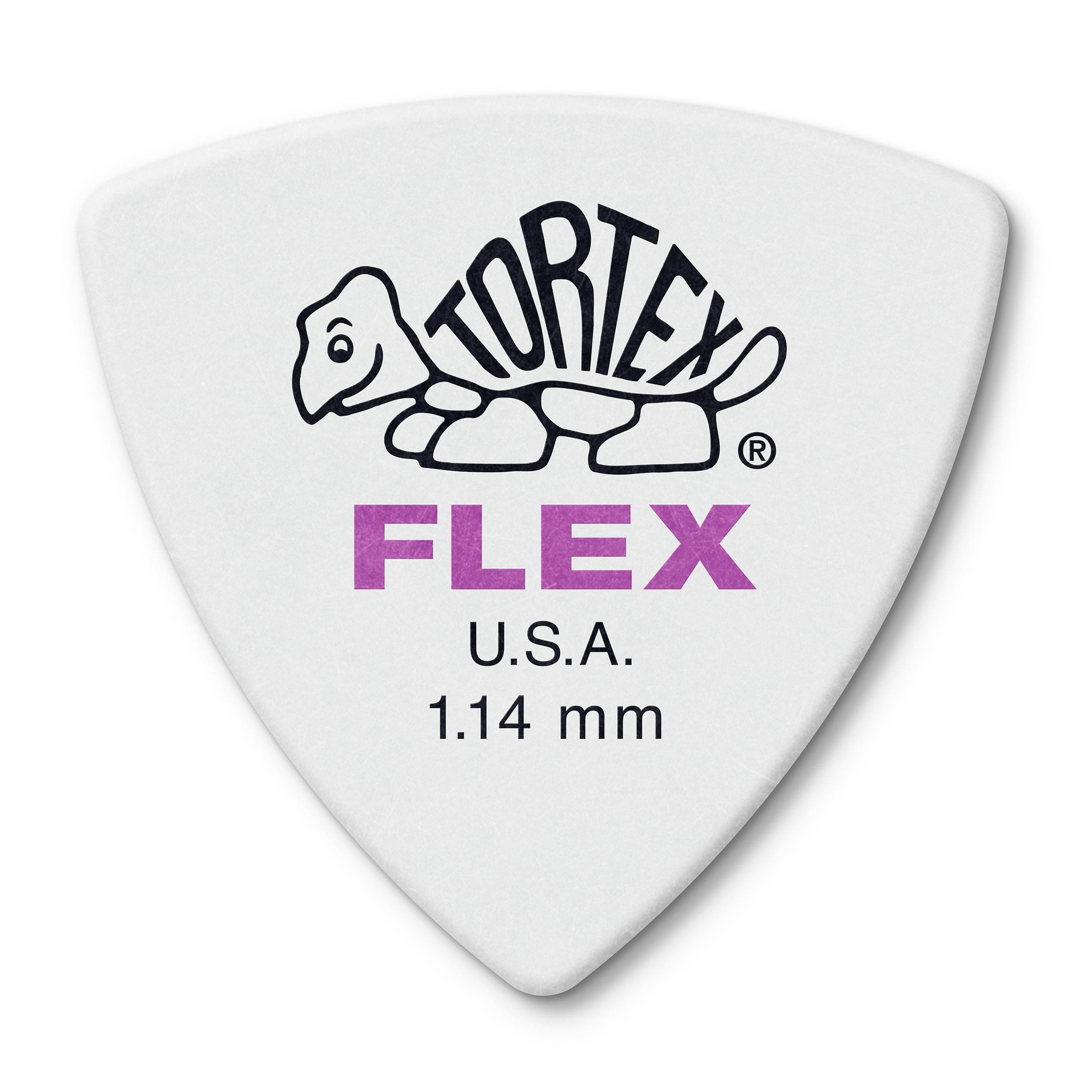Dunlop Picks, 1.14 TORTEX FLEX RNDTRI NAT PK-72/BG