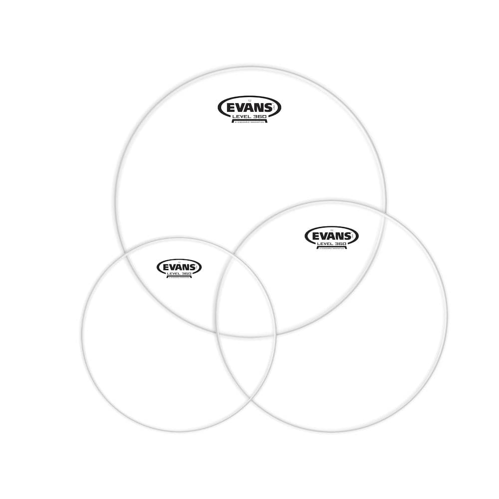 Evans Drumhead, G2, Clear, Tom Pack, Fusion, 10", 12", 14"