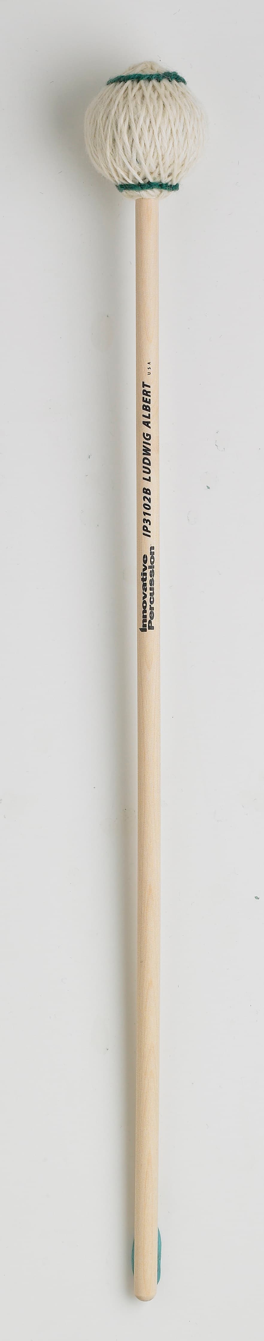 MEDIUM EXTRA SOFT MARIMBA MALLETS - OFF-WHITE YARN - BIRCH