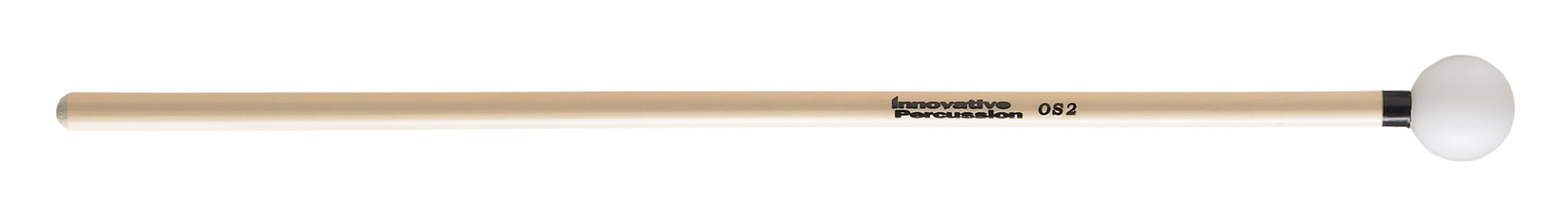 FULL, HARD XYLOPHONE MALLETS - 1" WHITE / BLACK TAPE - RATTAN