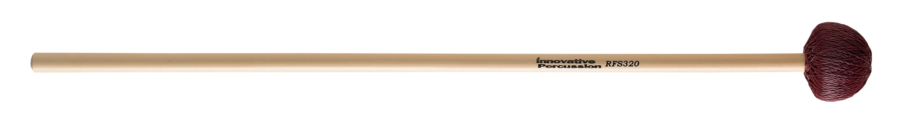 SOFT VIBRAPHONE MALLETS - BURGUNDY CORD - RATTAN