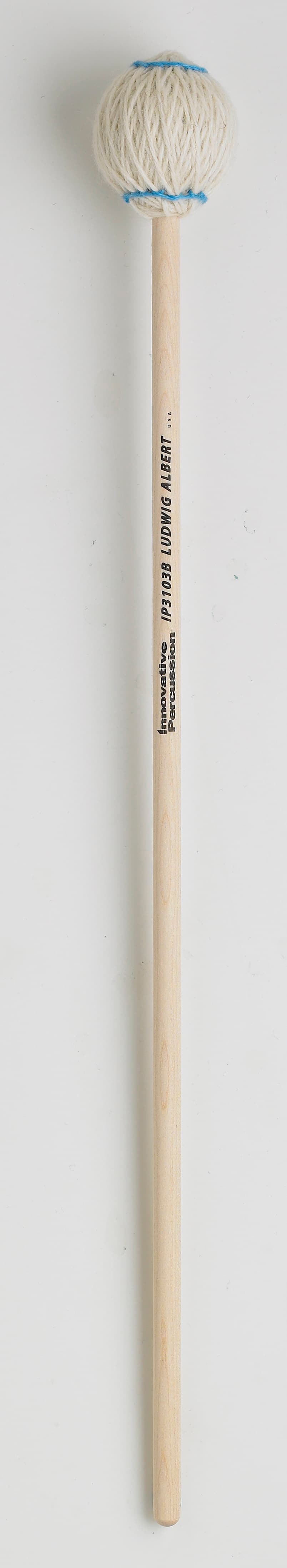 SOFT MARIMBA MALLETS - OFF-WHITE YARN - BIRCH