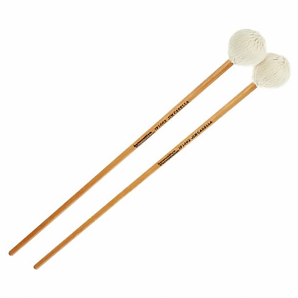 Innovative Percussion Indoor/Outdoor - Medium Marimba Mallets - Off-white Yarn - Birch