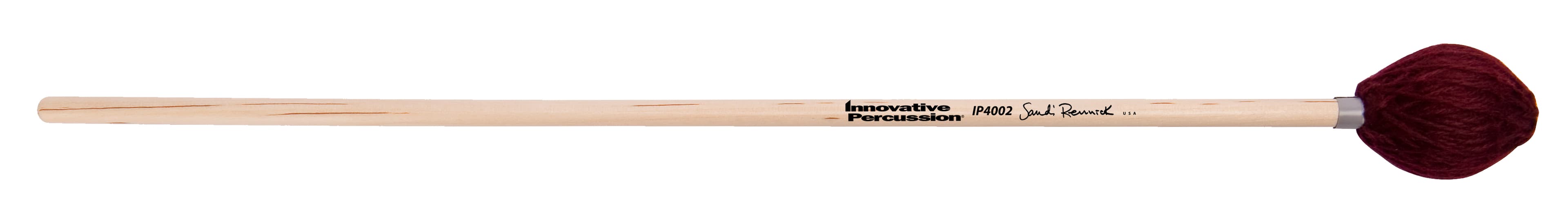 Innovative Percussion Medium Marimba Mallets - Cranberry Yarn - Birch