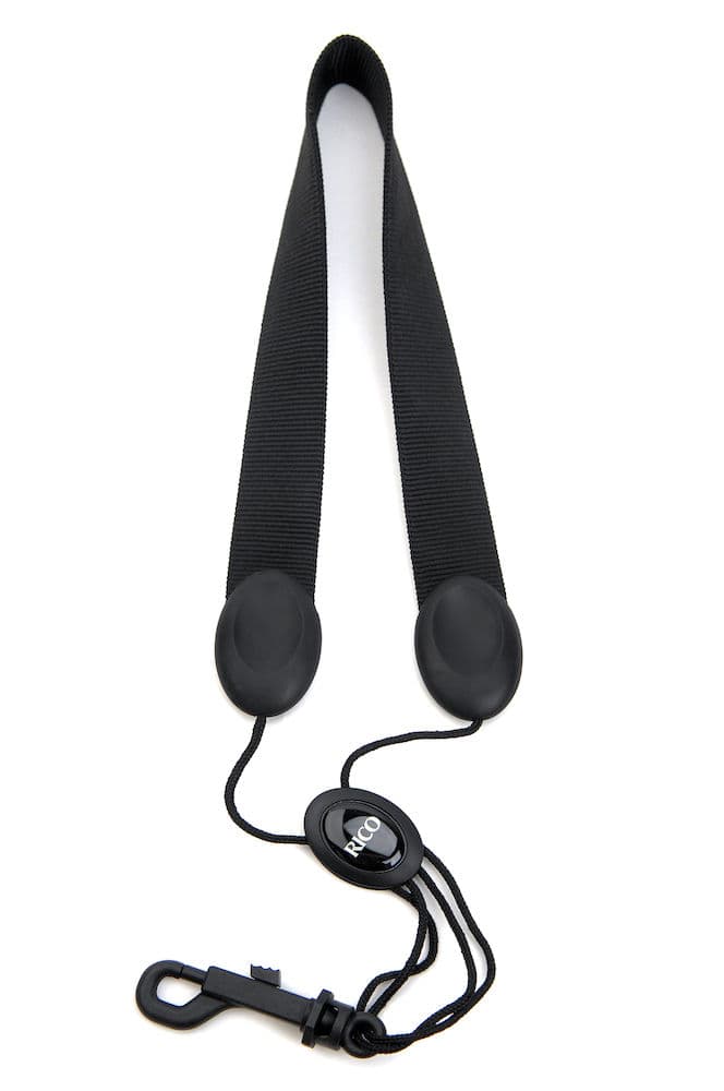 Strap, Rico, Soprano/Alto Sax, Black, Snap Hook