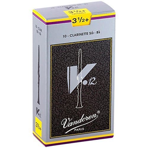 Reeds, Vandoren, Bb Clarinet, V12, Strength 3.5+, 10ct