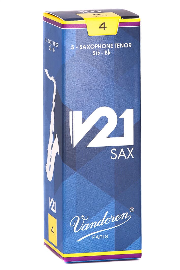Vandoren Tenor Sax V21 Reeds Strength #4; Box of 5