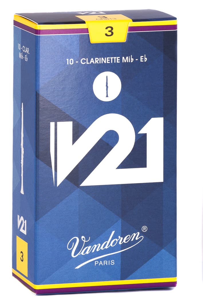 Vandoren Eb Clarinet V21 Reeds Strength #3; Box of 10