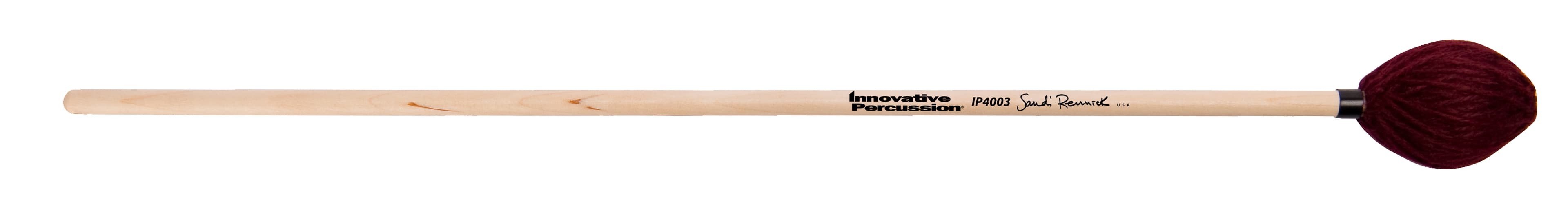 Innovative Percussion Hard Marimba Mallets - Cranberry Yarn - Birch