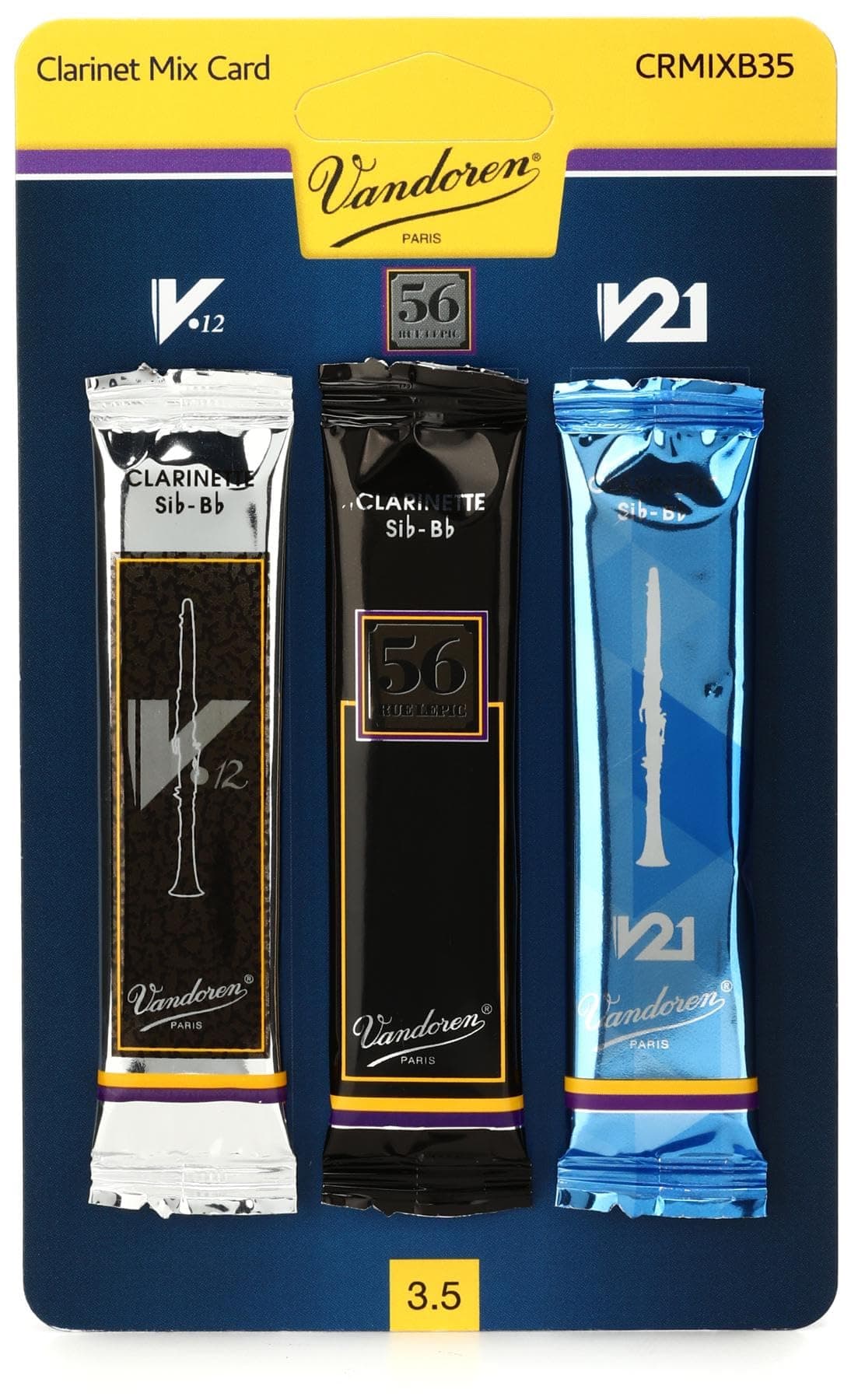 Vandoren Bb Clarinet Mix Card; #3.5