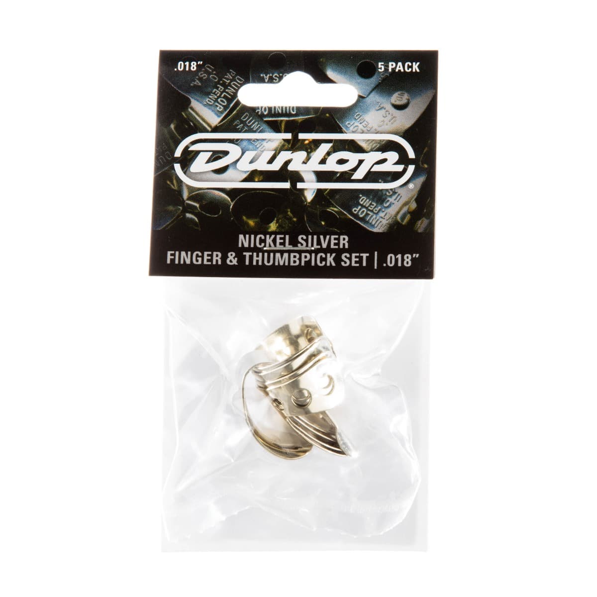 Dunlop FingerPick,Nickel Silver .018, PlayersPack,5