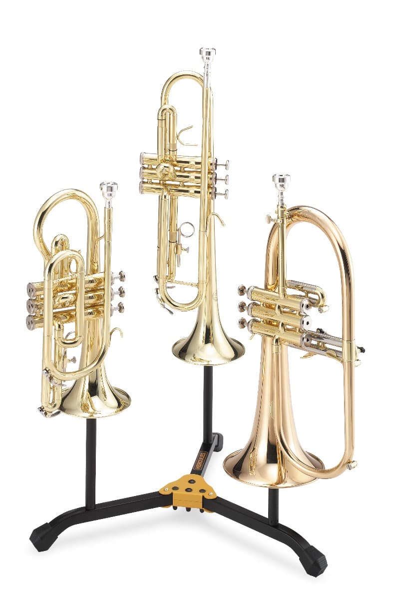Hercules 2 Trumpets/Cornets and 1 Flugelhorn Stand with Bag