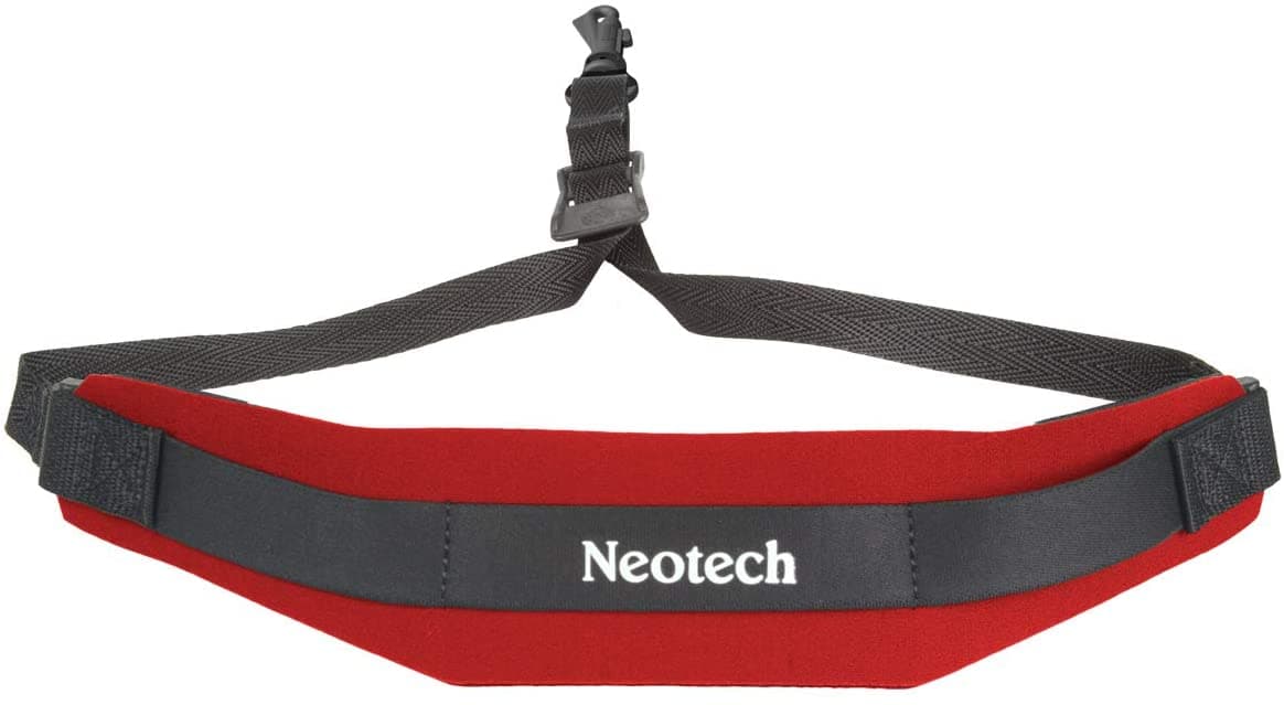 Neotech Saxophone Strap, Red, Regular, Swivel Hook