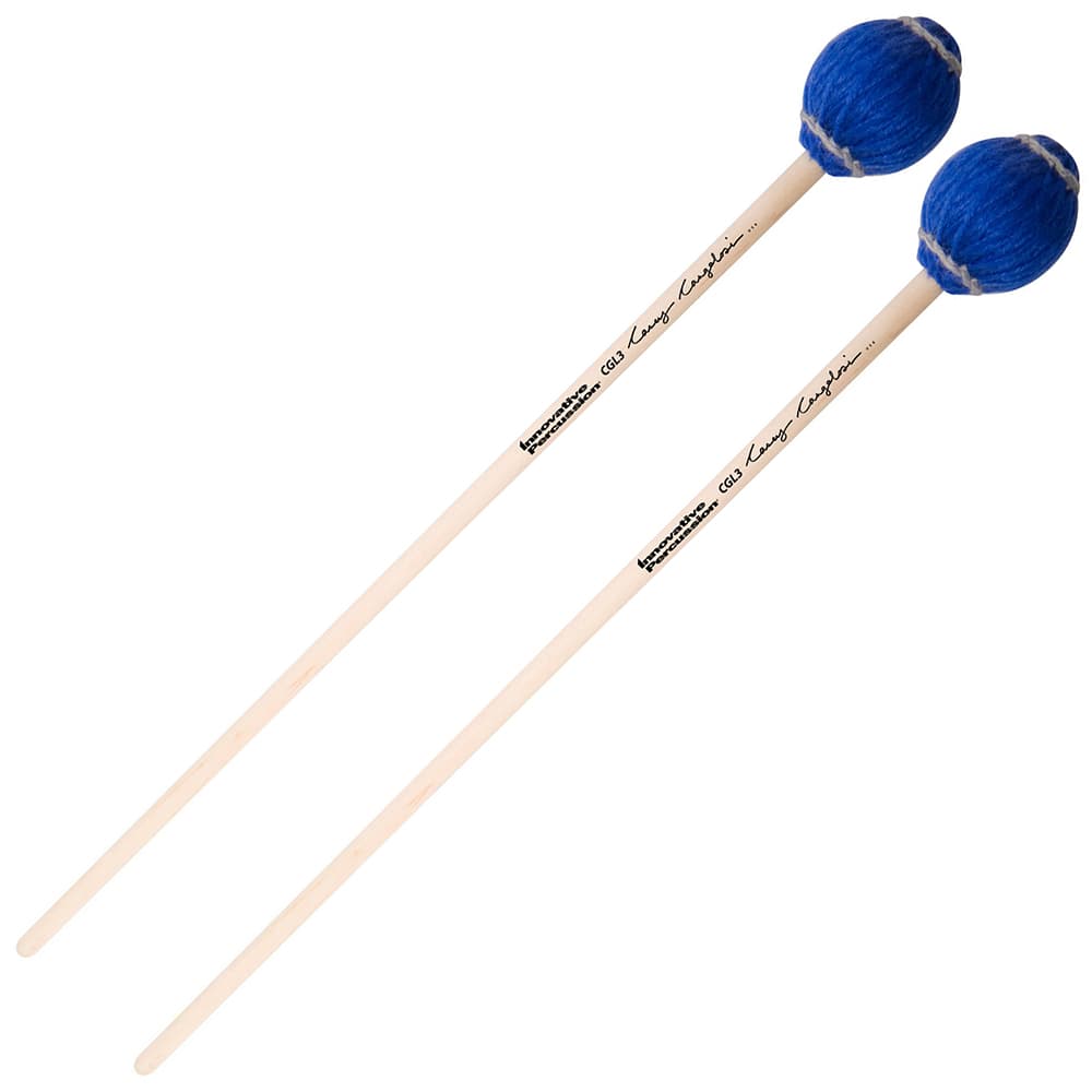 Innovative Percussion Low-mid Register Marimba Mallets - Tan Cord - Birch