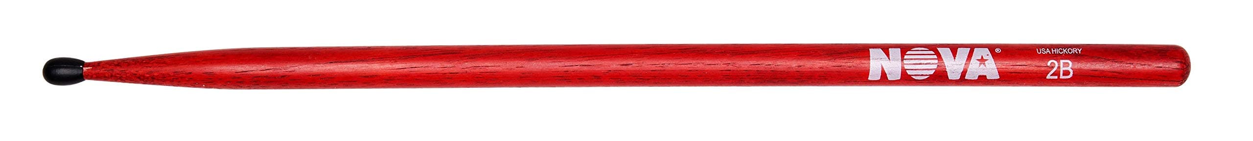 Vic Firth 2BN in red with NOVA imprint